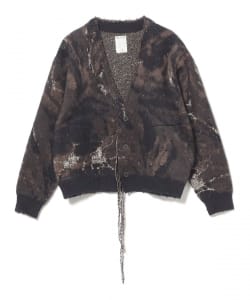 FACCIES / Marble pt shaggy cardigan