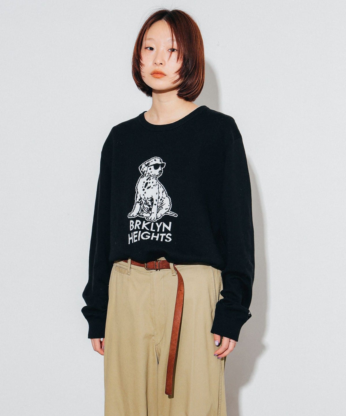 fLAnsisCA フランシスカ / Jacquard Knit 24AW トップス MEN BLACK M fLAnsisCA フランシスカ / Jacquard Knit 24AW トップス MEN BLACK M