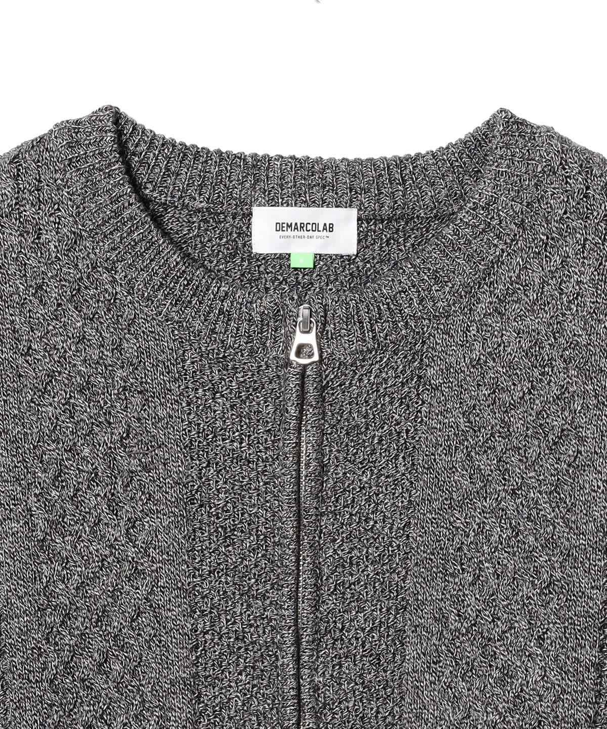 BEAMS T（ビームスT）DeMarcoLab / CABLE KNIT ZIP SWEAT（トップス 