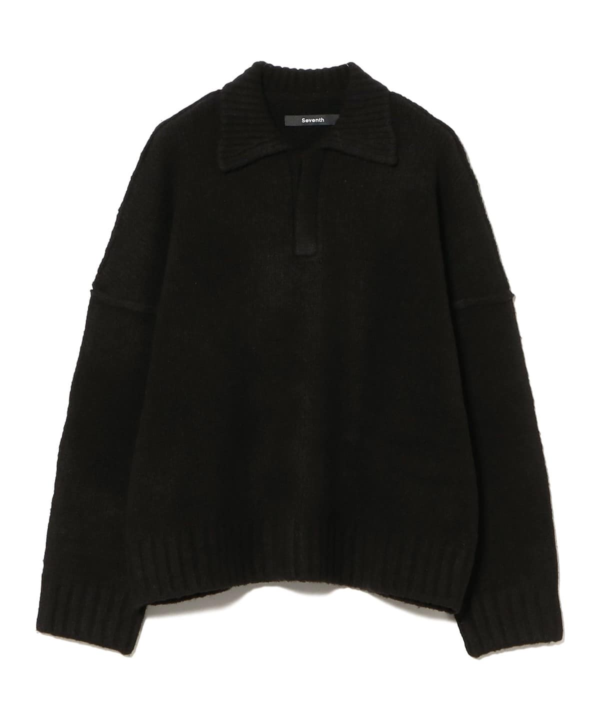 Seventh / Wool-knit Polo トップス MEN NIGHT S