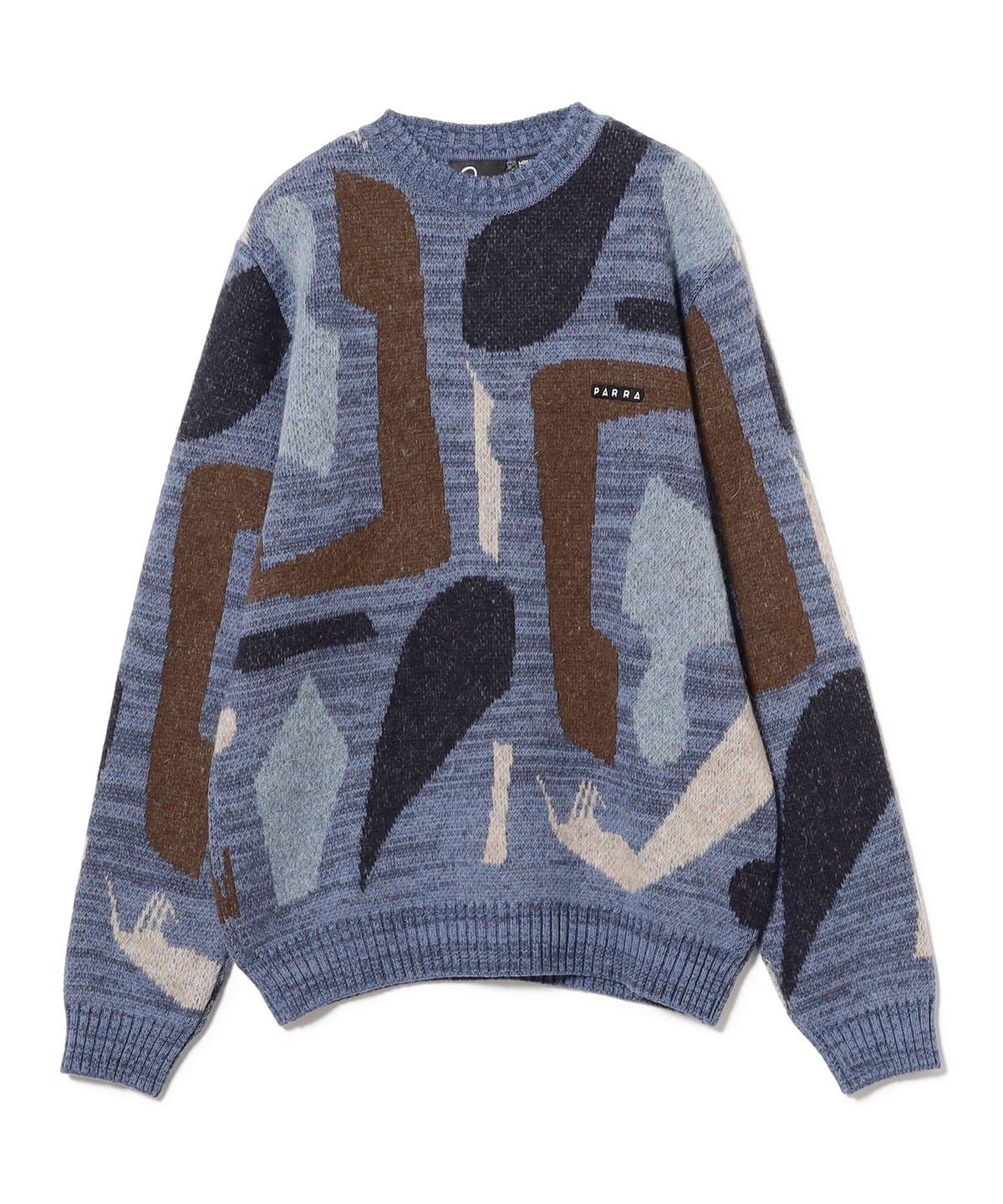 by Parra oCp[ / Detached knitting pullover gbvX MEN BLUE L