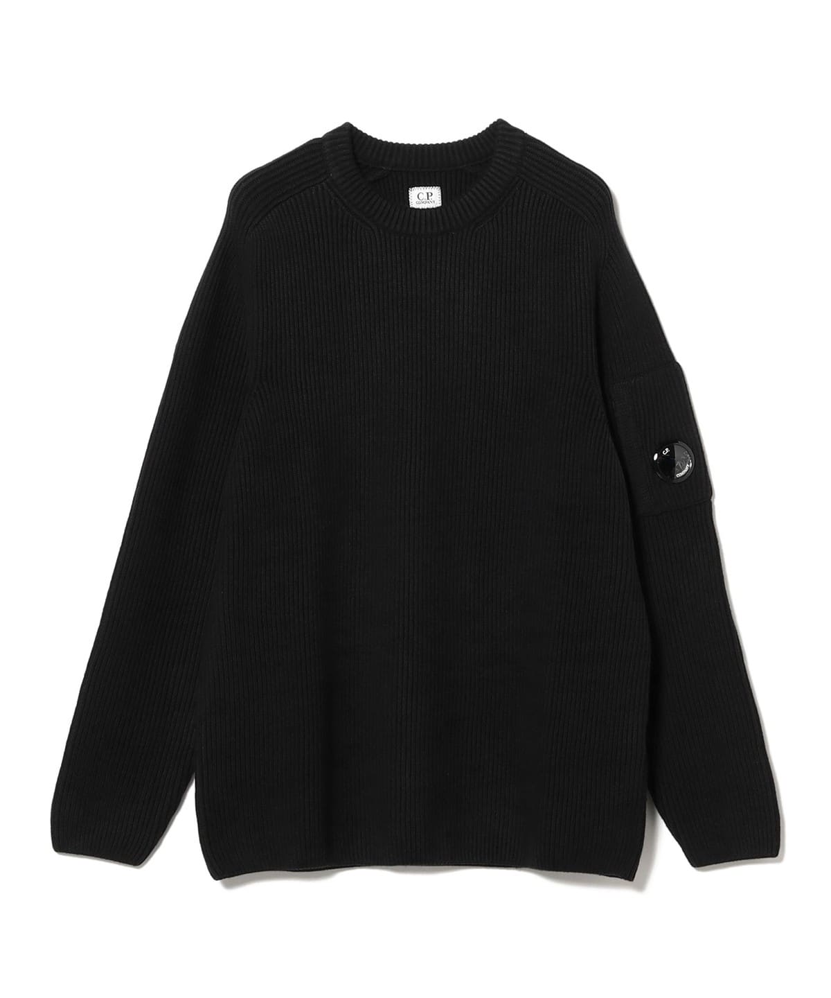 C. P. Company シー ピー カンパニー / Full Rib Crewneck Sweater トップス MEN BLACK WL SFTSHWTLAND XXL C. P. Company シー ピー カンパニー / Full Rib Crewneck Sweater トップス MEN BLACK WL SFTSHWTLAND XXL