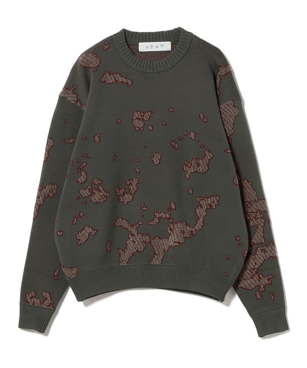 beams  BAL／バル　ニット　トレーナー BEAMS T（ビームスT）BAL / JACQUARD COTTON CREWNECK SWEATER