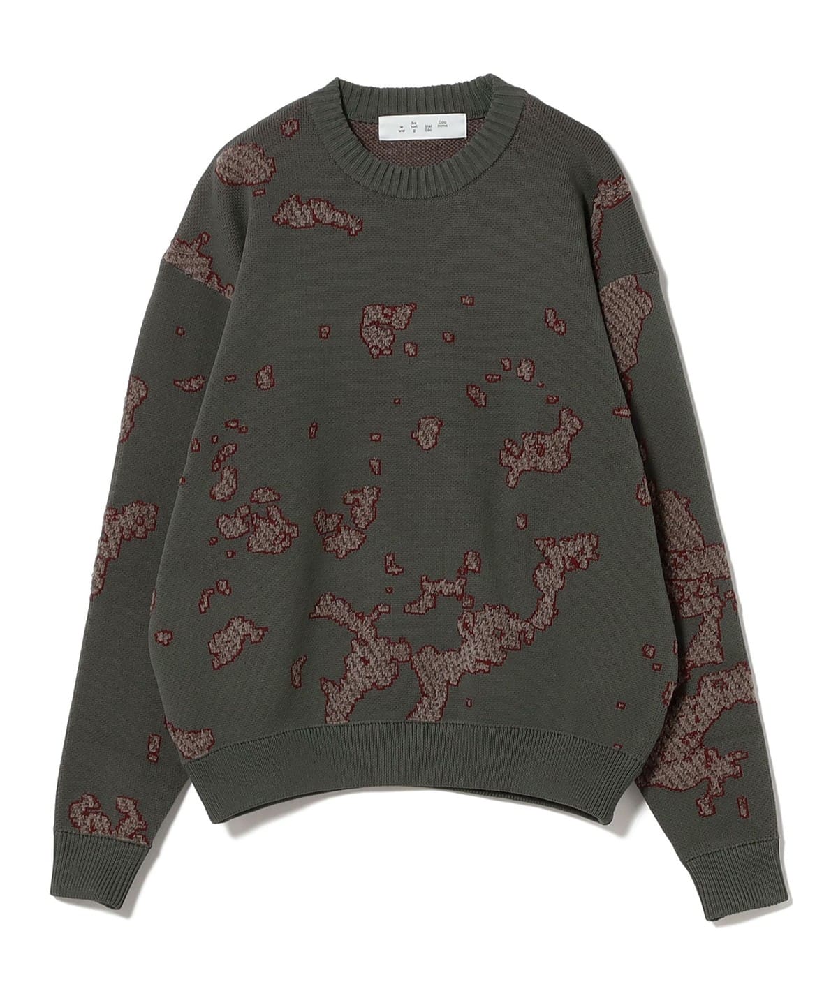 BAL �o�� / JACQUARD COTTON CREWNECK SWEATER �g�b�v�X MEN CHARCOAL XL