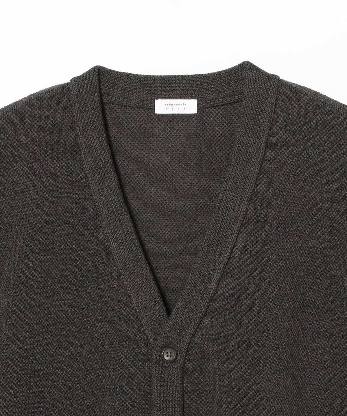 BEAMS T（ビームスT）crepuscule / Co/Wo Moss Stitch Cardigan