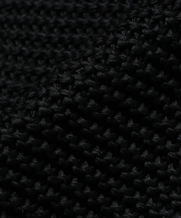 BEAMS T（ビームスT）C.E / RAGLAN SLEEVE COTTON KNIT BLACK