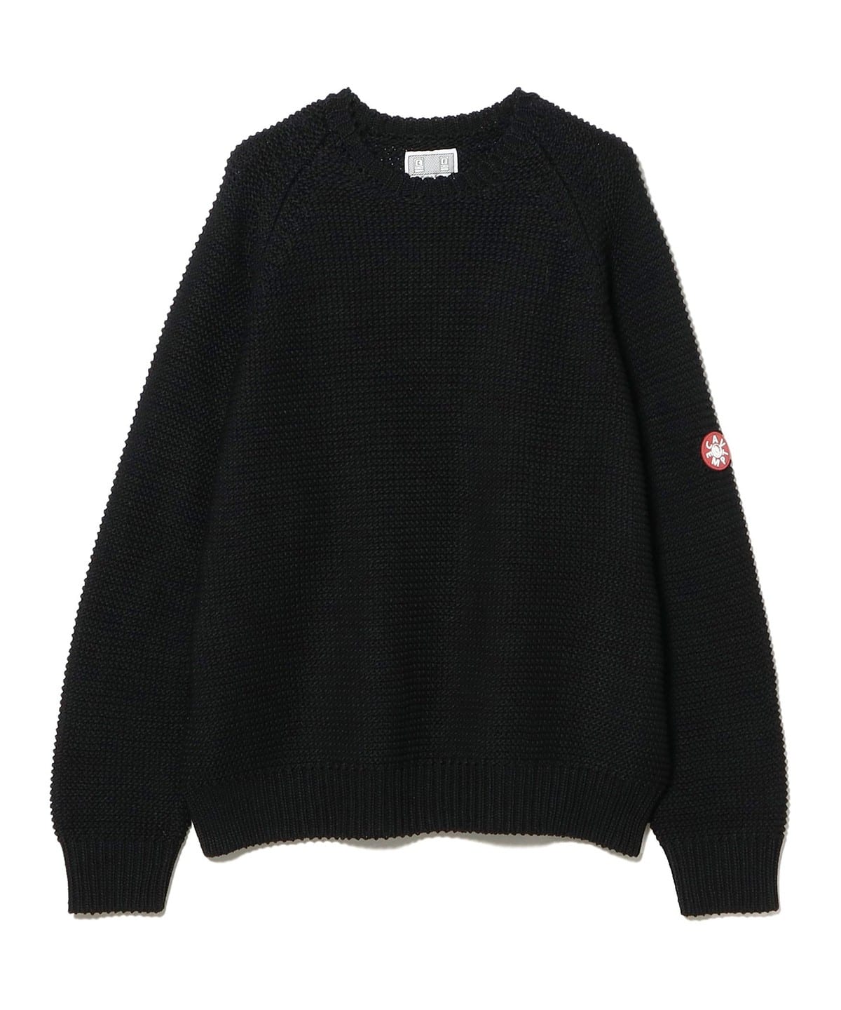 トップス C.E RAGLAN SLEEVE COTTON KNIT BLACK BEAMS T（ビームスT）C.E / RAGLAN SLEEVE COTTON KNIT BLACK
