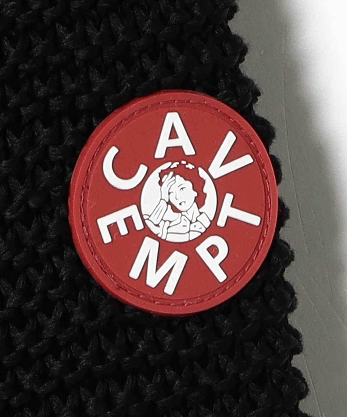 BEAMS T（ビームスT）C.E / RAGLAN SLEEVE COTTON KNIT BLACK