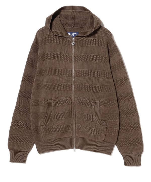 BEAMS T（ビームスT）BoTT / Knit Zip Hoodie（トップス ニット