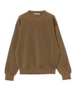 AURALEE / FLAT YARN RIB KNIT P/O