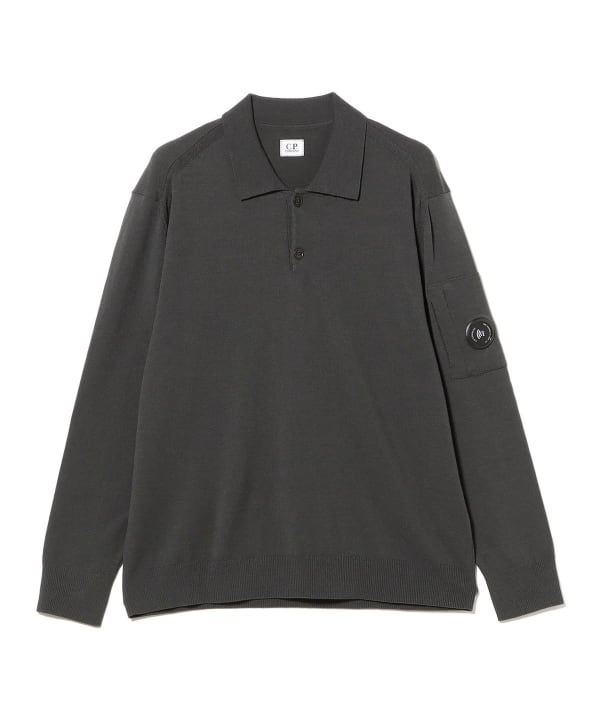 C.P. Company / Extrafine Merino Wool Lens Polo Sweater