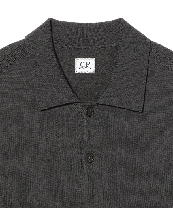C.P. Company / Extrafine Merino Wool Lens Polo Sweater