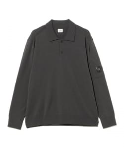 C.P. Company / Extrafine Merino Wool Lens Polo Sweater