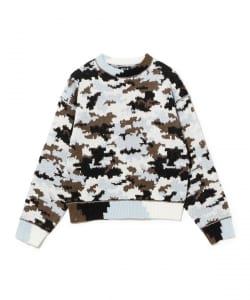 FAF（Fake As Flowers）/ WIK CAMO JACQUARD KNIT