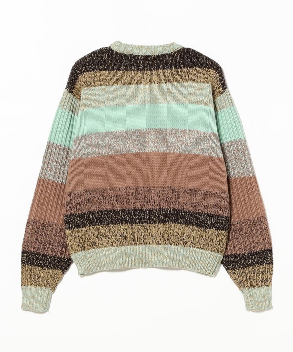 BAL / GRADATION STRIPE CREWNECK SWEATER