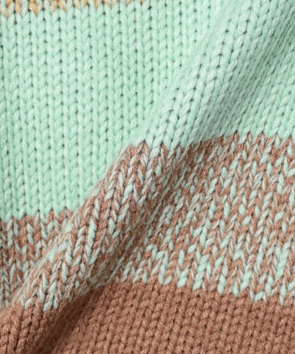 BAL / GRADATION STRIPE CREWNECK SWEATER