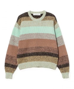 BAL / GRADATION STRIPE CREWNECK SWEATER