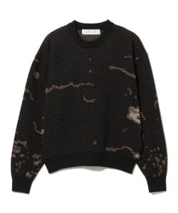 BAL / JACQUARD PATTERN CREWNECK SWEATER