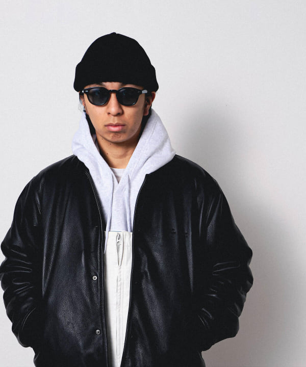 BEAMS T（ビームスT）BAL / ALL LEATHER VERSITY JACKET for BEAMS T