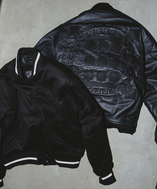 BEAMS T（ビームスT）BAL / ALL LEATHER VERSITY JACKET for BEAMS T