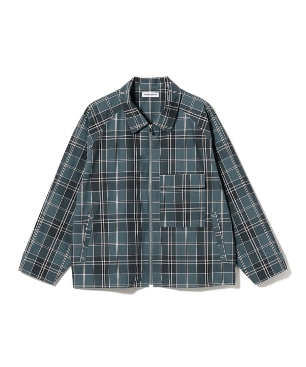 BEAMS T（ビームスT）Cabaret Poval / Plaid Stain Shirt（ブルゾン ブルゾン）通販｜BEAMS