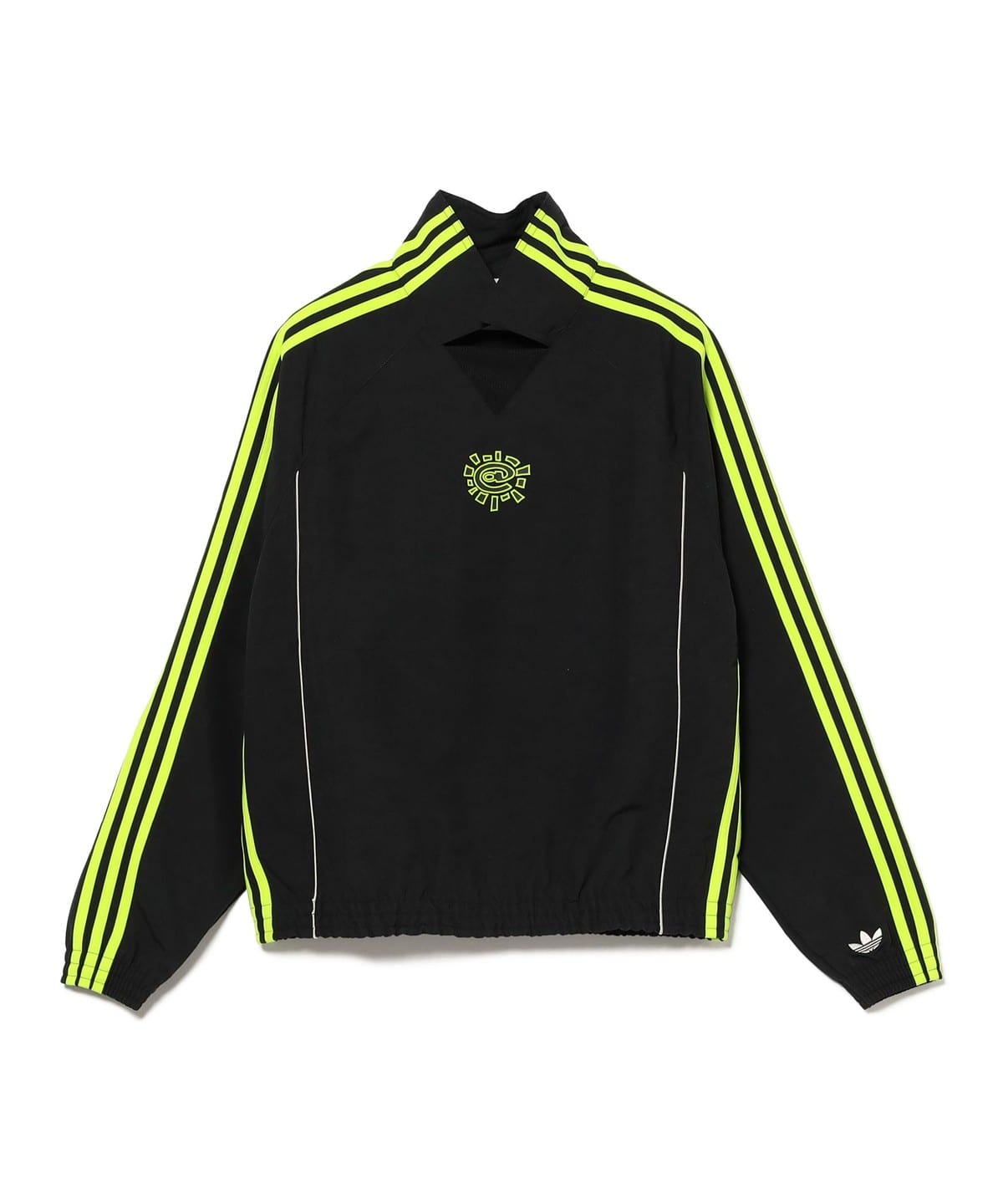 adidas アディダス × always / Wind Jacket ブルゾン MEN BLACK/LIME GREEN M adidas アディダス × always / Wind Jacket ブルゾン MEN BLACK/LIME GREEN M