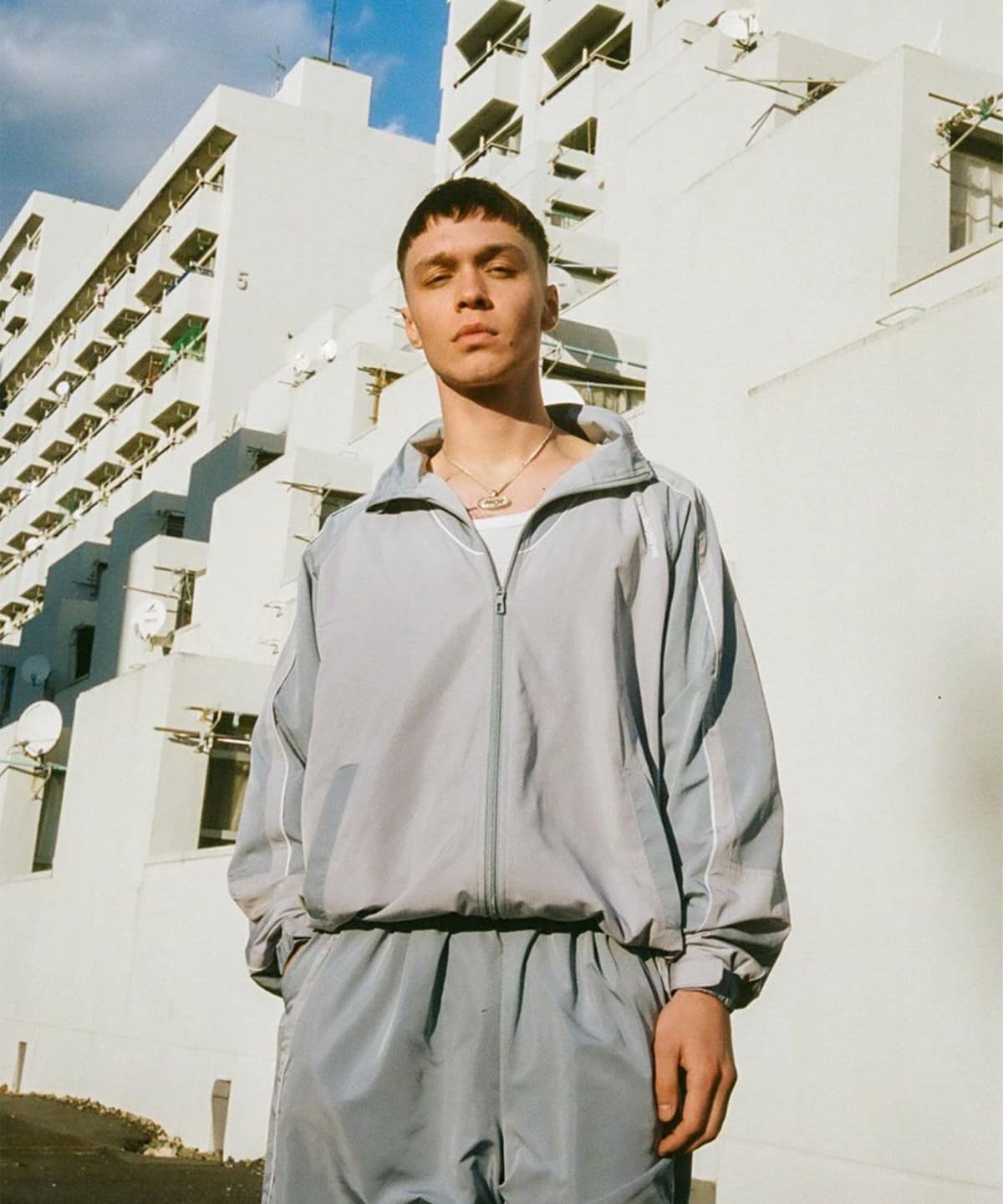 Cabaret Poval × Kappa / Acromatico Track Jacket ブルゾン MEN GREY L Cabaret Poval × Kappa / Acromatico Track Jacket ブルゾン MEN GREY L