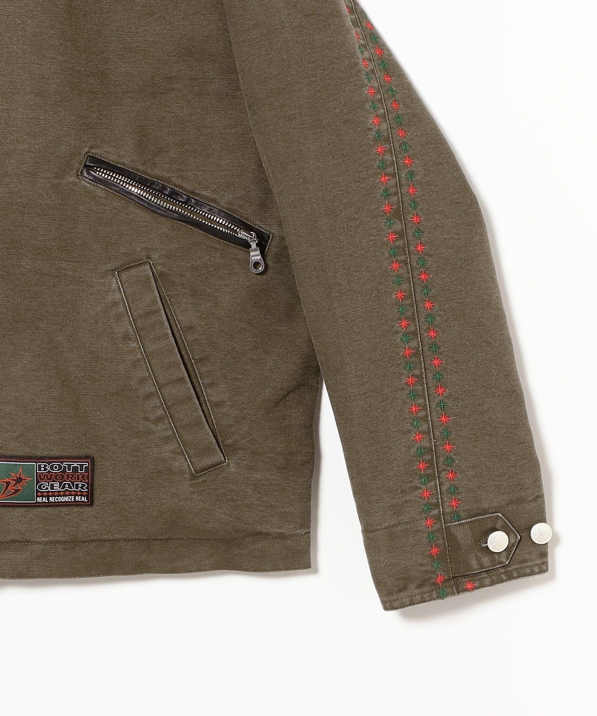 BEAMS T（ビームスT）BoTT / Leather Collar Work Jacket（ブルゾン