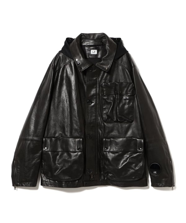 BEAMS T（ビームスT）C.P. Company / Leather Mixed Lined Mille
