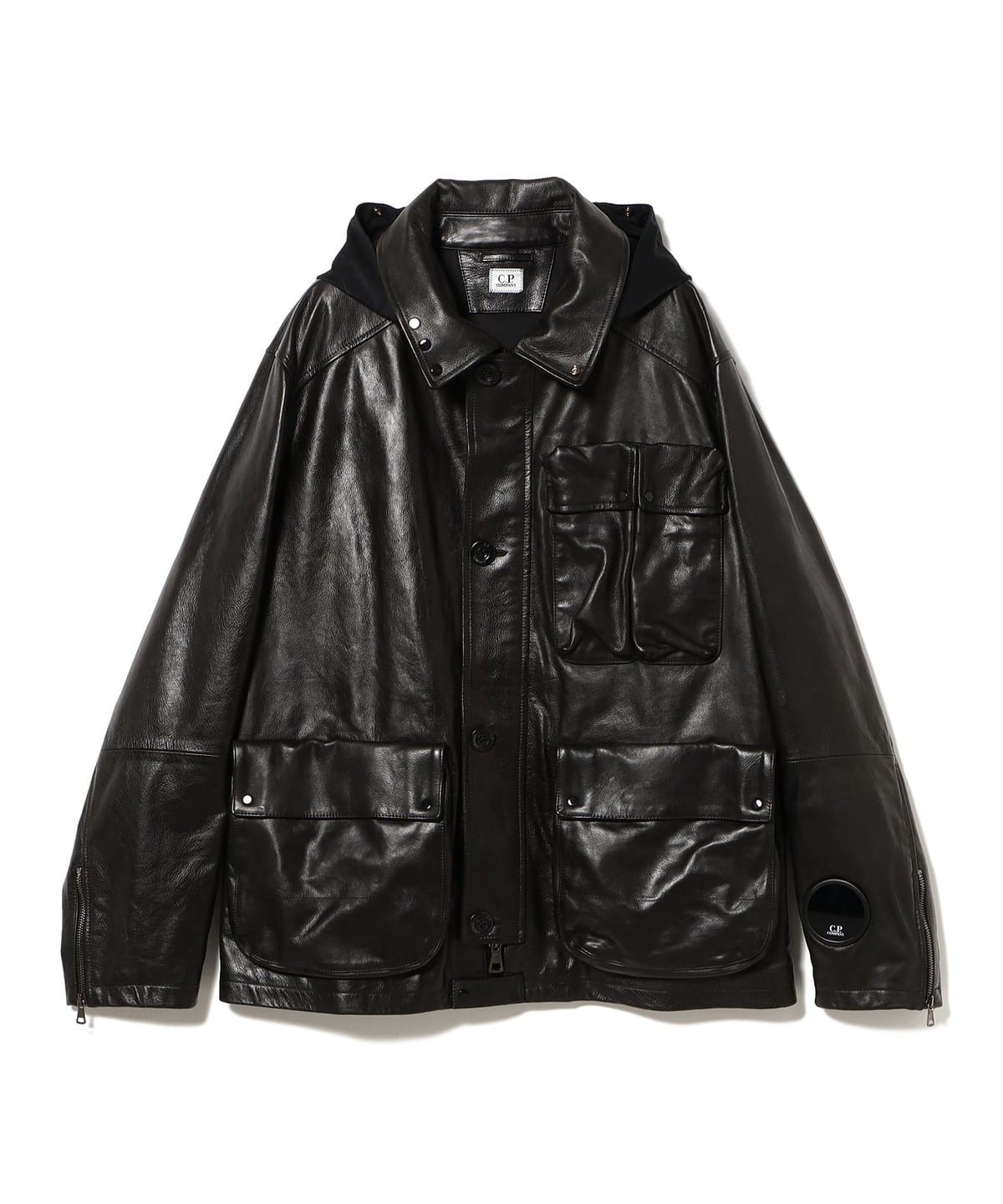 BEAMS T（ビームスT）C.P. Company / Leather Mixed Lined Mille