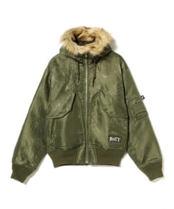 BoTT / Hooded Jacquard Bomber Jacket