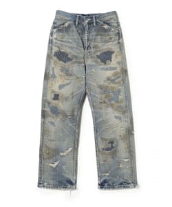 FAF（Fake As Flowers）/ Destroyed Straigt Denim Pants