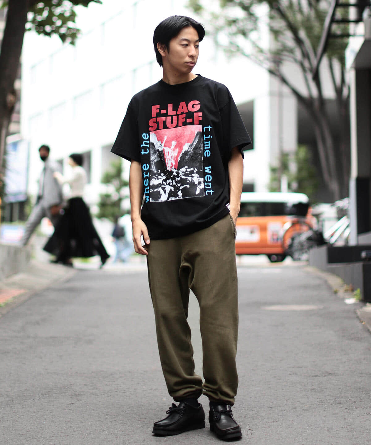 OLIVE_SP】scair * BEAMS T / 別注 Vintage Sweat パンツ-