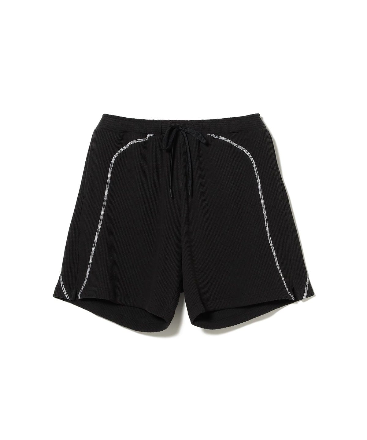 Cabaret Poval / Fabien Waffle Shorts パンツ MEN BLACK L Cabaret Poval / Fabien Waffle Shorts パンツ MEN BLACK L