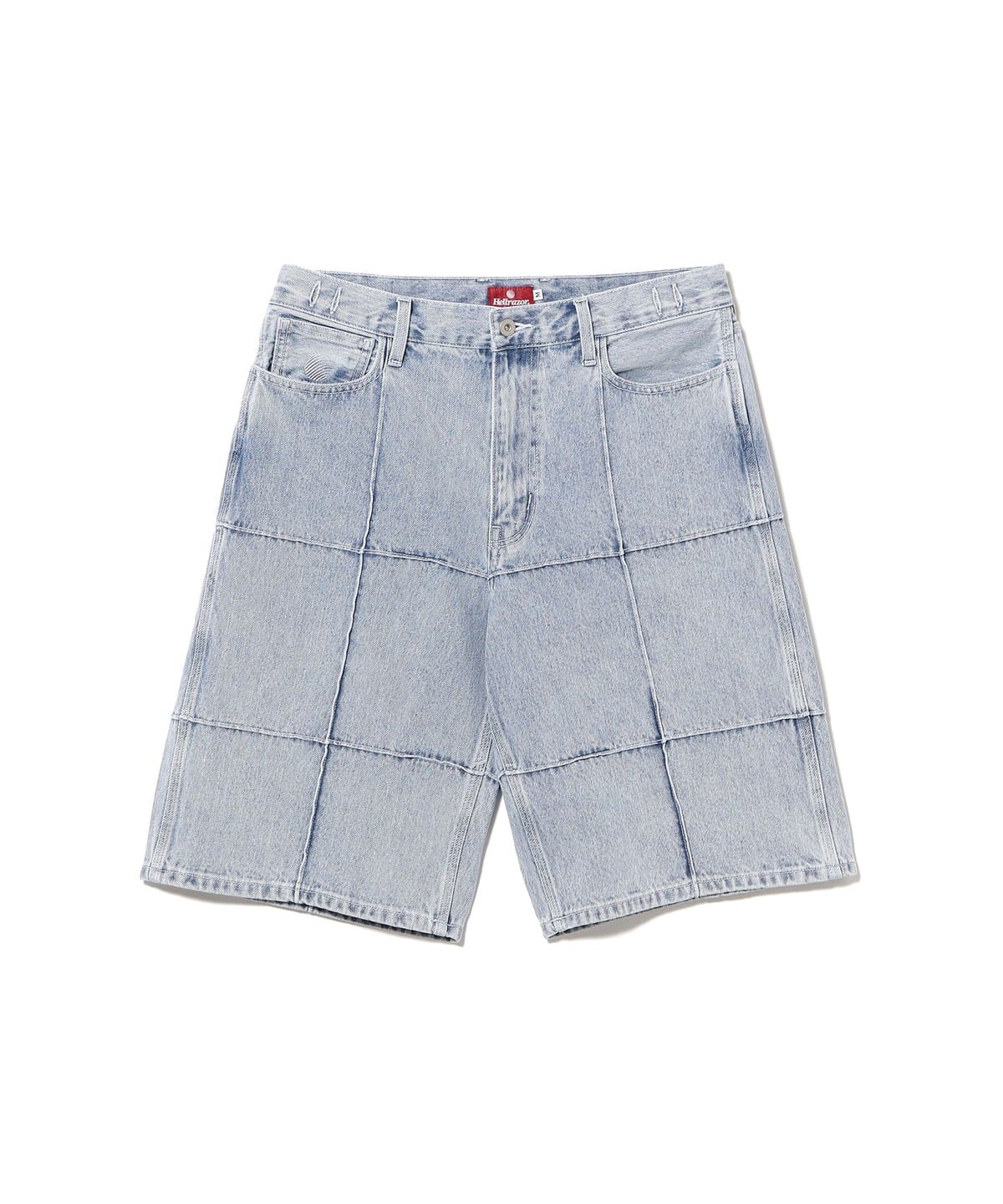 BEAMS T（ビームスT）HELLRAZOR / BLOCK DENIM SHORTS 