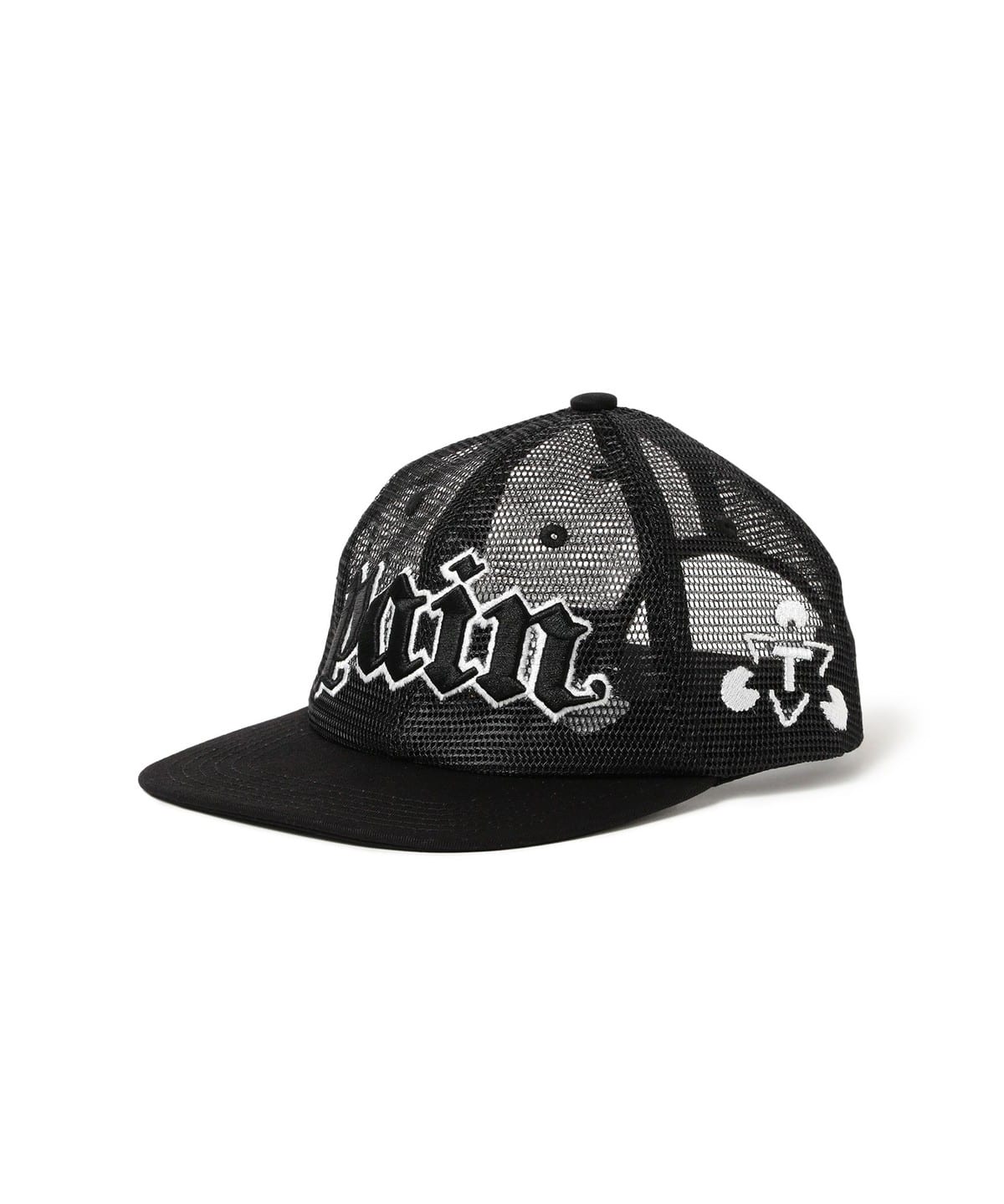 THE TRILOGY TAPES / PAIN ALL-OVER MESH TRUCKER 6-PANEL 帽子 MEN BLACK ONE SIZE THE TRILOGY TAPES / PAIN ALL-OVER MESH TRUCKER 6-PANEL 帽子 MEN BLACK ONE SIZE