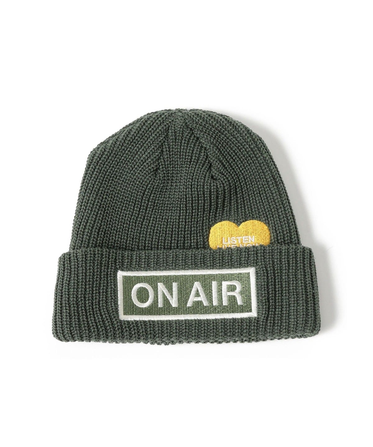 ON AIR / Basic Logo Cuff Beanie 帽子 MEN ARMY ONE SIZE ON AIR / Basic Logo Cuff Beanie 帽子 MEN ARMY ONE SIZE