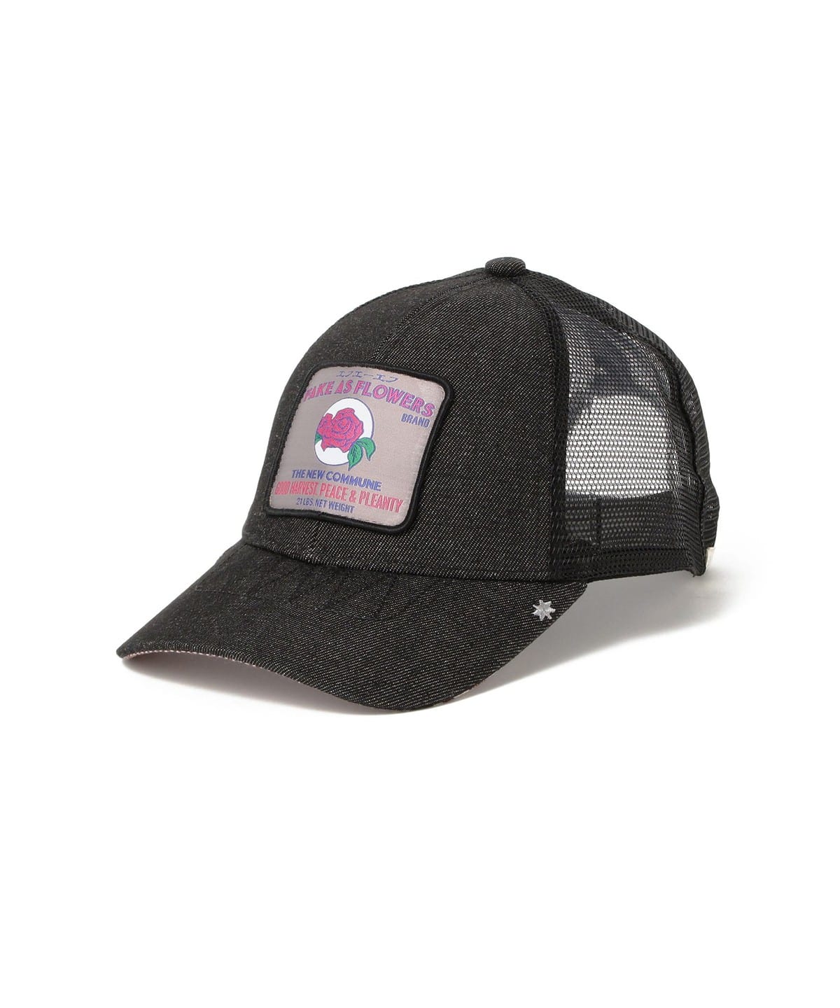 FAF fake as flowers メッシュキャップ ブラック BEAMS T（ビームスT）FAF（Fake As Flowers）/ MESH CAP（帽子