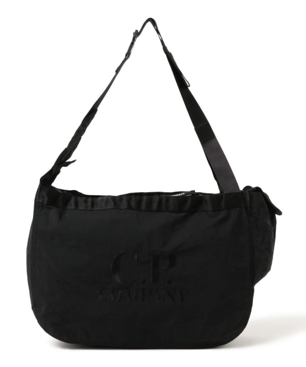C.P. Company ブラック ショルダーバッグ BEAMS T（ビームスT）C.P. Company / Plain Paper Touch Shoulder Bag