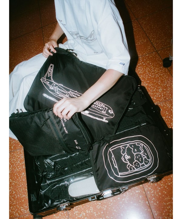 ANA × BEAMS / AIRPLANE Travel Storage Bags (3pc)