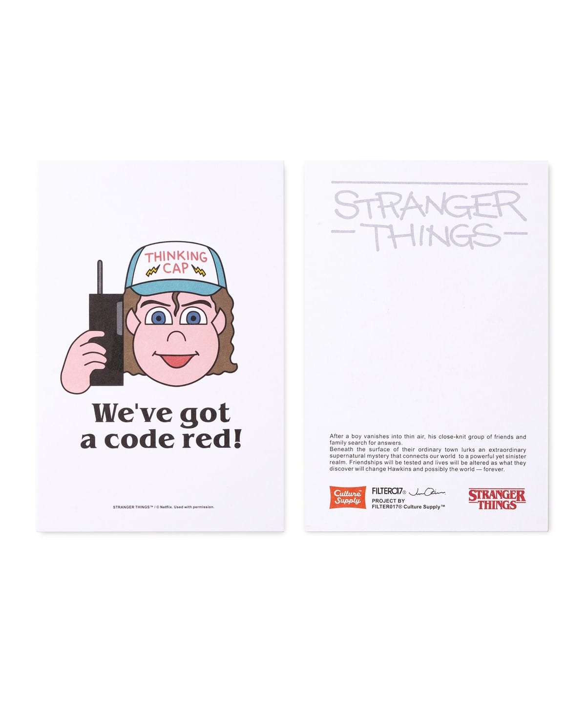 Stranger Things / PostCard(縦) 雑貨・ホビー MEN DUSTIN FREE Stranger Things / PostCard(縦) 雑貨・ホビー MEN DUSTIN FREE