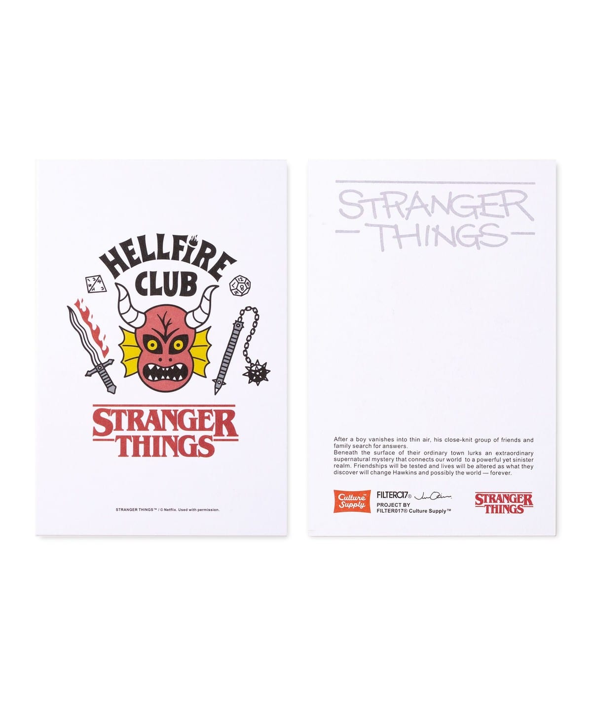 Stranger Things / PostCard(縦) 雑貨・ホビー MEN ファイアクラブ FREE Stranger Things / PostCard(縦) 雑貨・ホビー MEN ファイアクラブ FREE