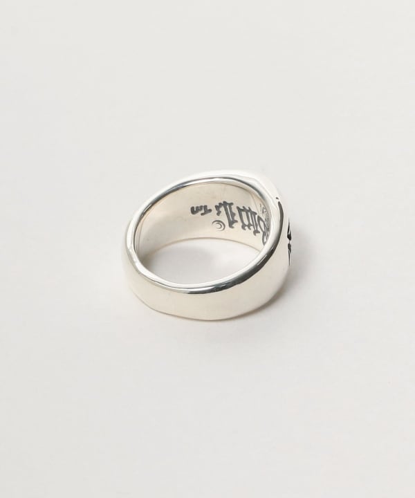 ビルウォールレザー アイアンクロス シグネット リング Bill Wall Leather（ビルウォールレザー）【EXCLUSIVE】R480 - Iron