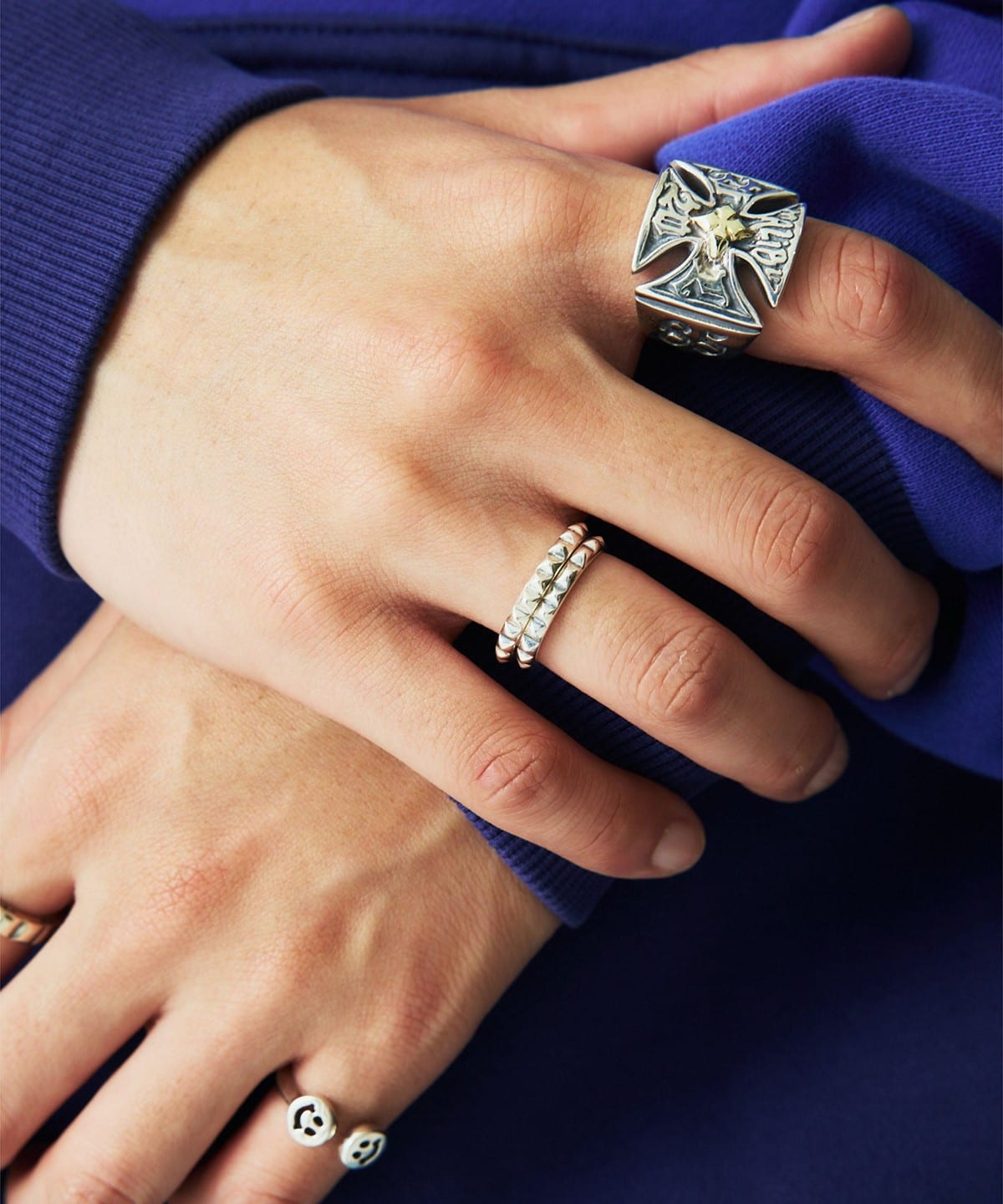 Bill Wall Leather（ビルウォールレザー）【EXCLUSIVE】Studs Ring - S
