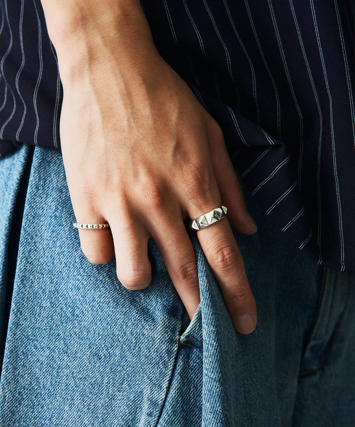 Bill Wall Leather（ビルウォールレザー）【EXCLUSIVE】Studs Ring - L