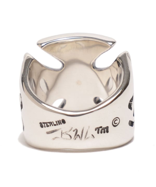 R456 - Malibu Cross Ring with18k yellow gold