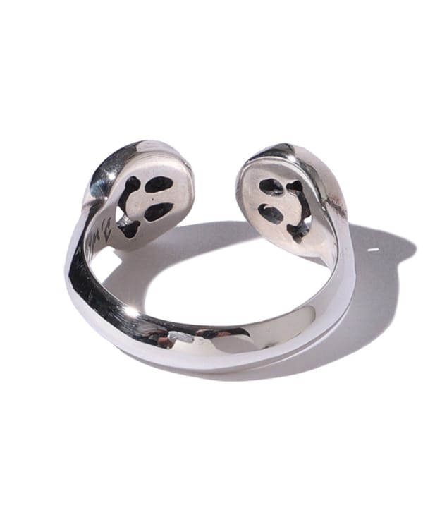 Double Happy Face Free Ring