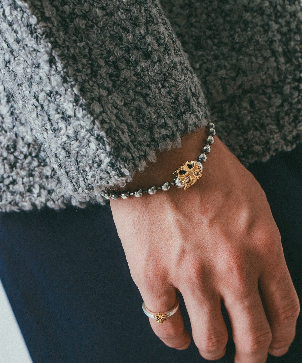 Symbolicaブレスレット新品未使用未開封 SYMPATHY OF SOUL（シンパシーオブソウル） Logo Plate Bracelet