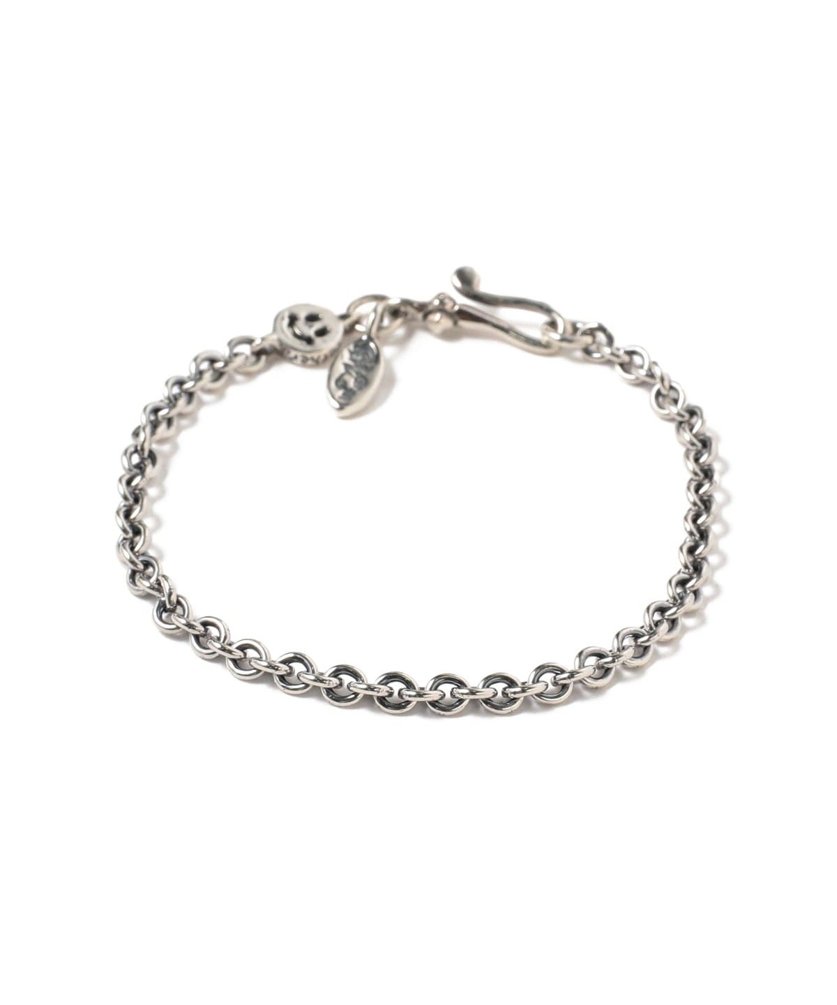 Bill Wall Leather / B596 Round Chain Link Bracelet Happy Face