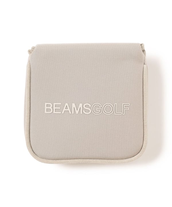 BEAMS GOLF ビームスゴルフ  パターカバー マレット型  ホワイト系 PT [240101422225] ゴルフウェア ストスト 美品】BEAMS GOLF ビームスゴルフ パターカバー マレット型